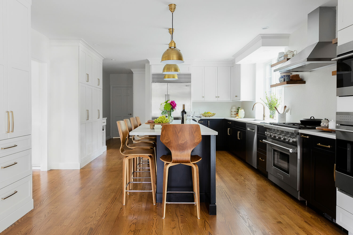 zen kitchen modern interior design in Cohasset, MA